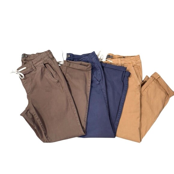 Torrid Lot Of 3 Weekend Straight Cargo Pants Womens 0X Olive Blue Khaki Pull On - Picture 1 of 14